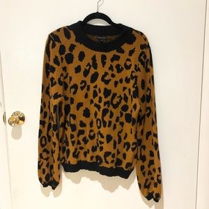 Cheetah Leopard Oversized Sweater